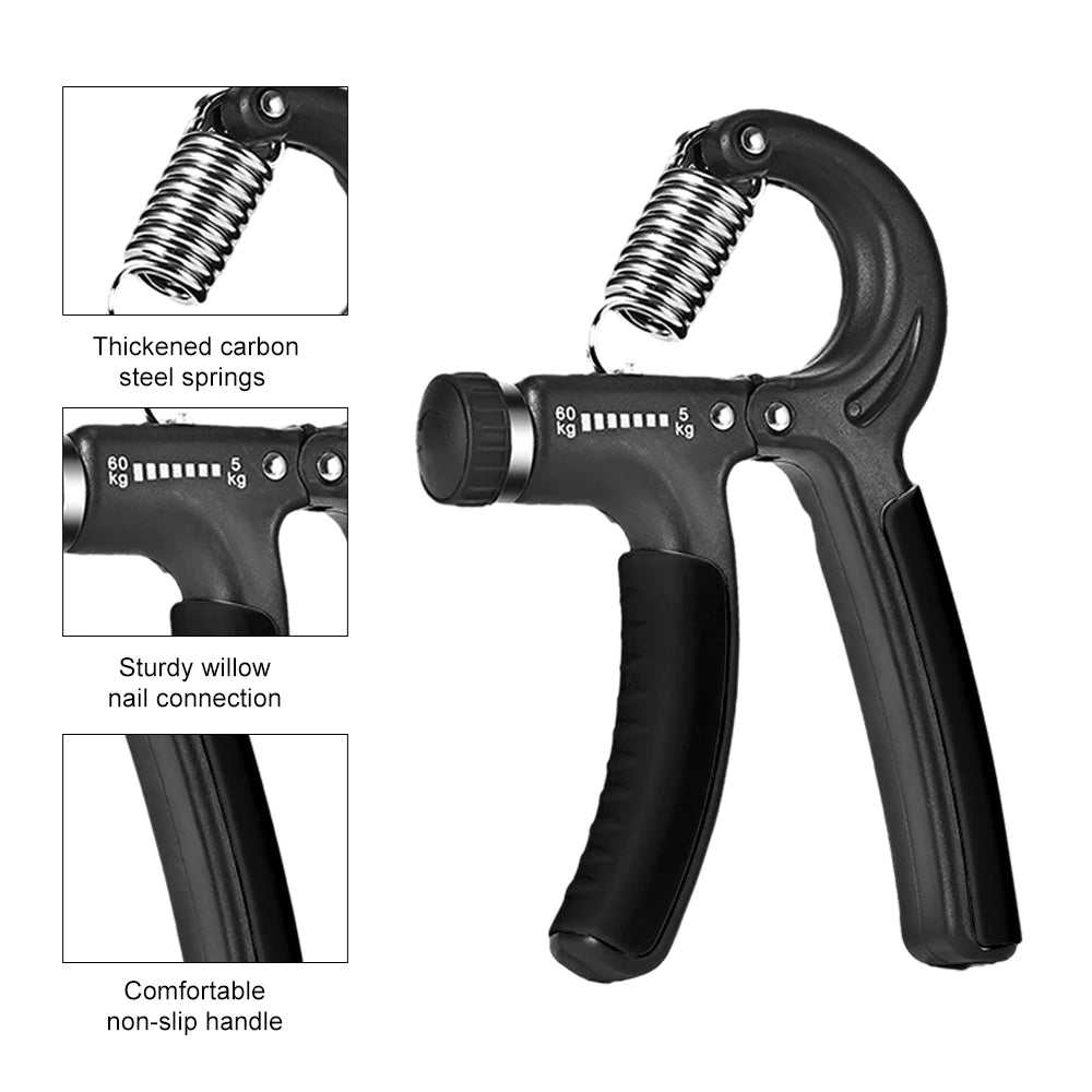 Adjustable Grip Strengthener – 5-60KG Hand Exerciser for Strength Training & Finger Rehabilitation